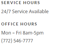 Ranger Air Conditioning Office Hours